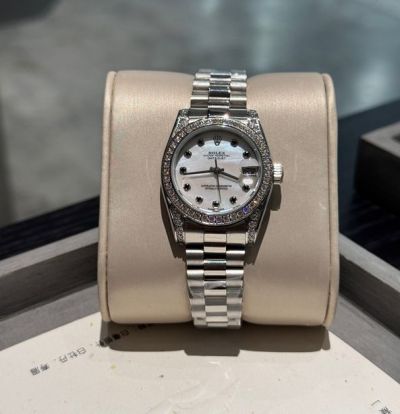Rolex Datejust replica with sapphire crystal 316L Steel 31mm Diamond Bezel Women Replica Watch